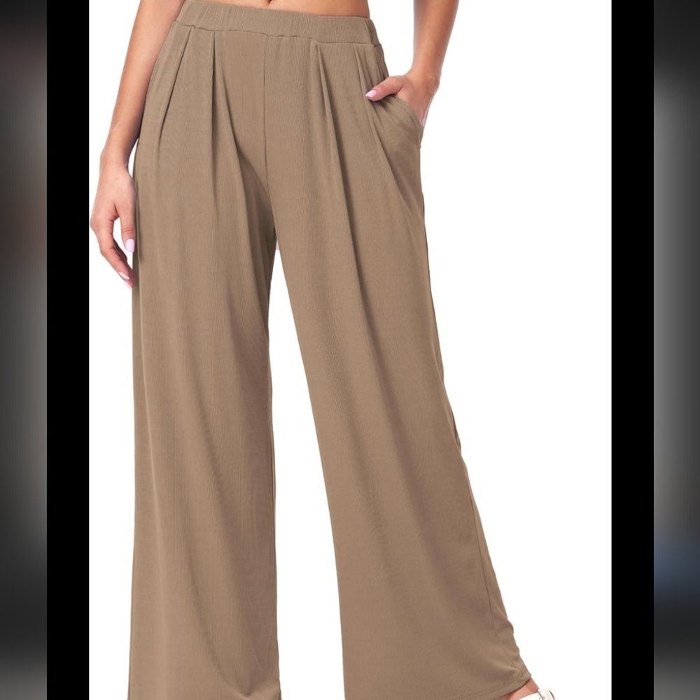 Cider Wide Leg Pants Tan 2XL